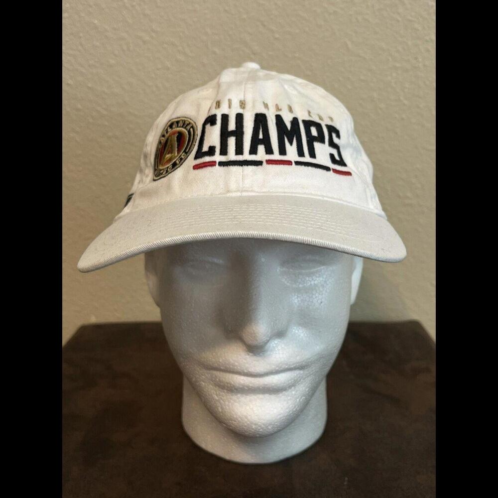 ADIDAS 2018 MLS CUP CHAMPS ATLANTA UNITED FC HAT BASEBALL CAP WHITE NWT